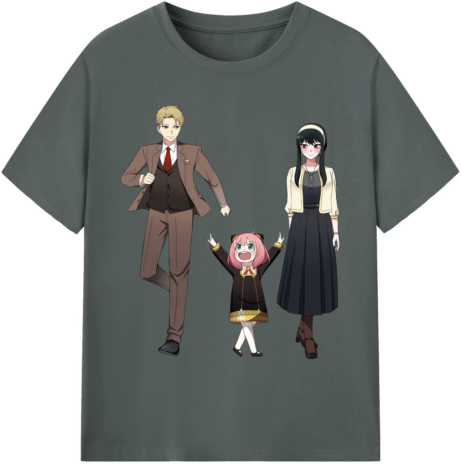 （画像用） SPY×FAMILY间谍家家酒 綿100％ メンズ半袖Tシャツ｜肌触りやわらか＆通気性